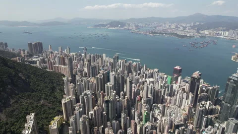 Financial district drone point of view Stock Footage 171658988