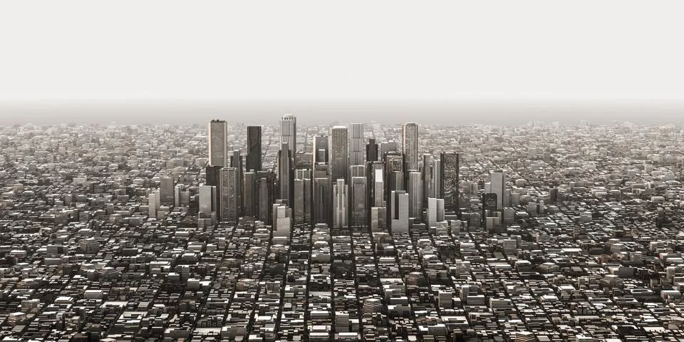 Financial district Stock Illustration