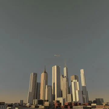 Financial district Stock Illustration