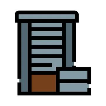 Financial district skyscraper building architecture vector illustration Stock Illustration