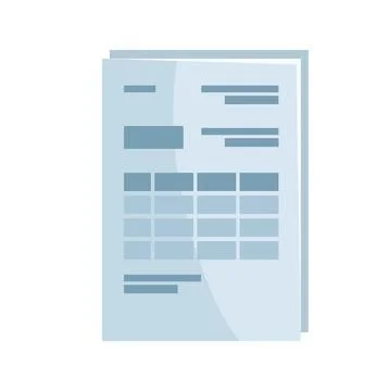 Financial document file Stock Illustration