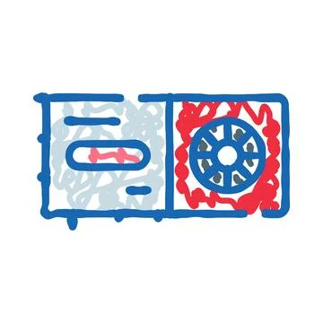 Financial document or bank safe box illustration Stock Illustration