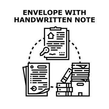 Financial documents administration, papers, and legal agreements Stock Illustration