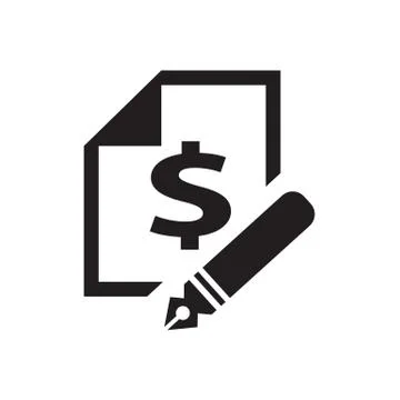 Financial documents icon Stock Illustration