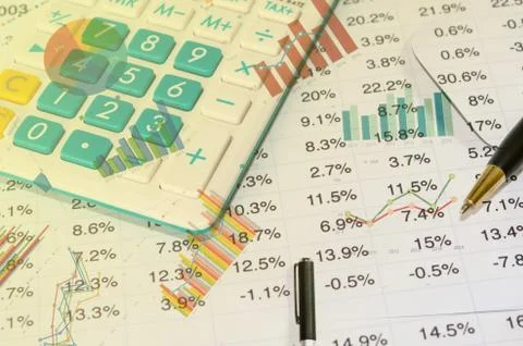 Financial documents Foto stock