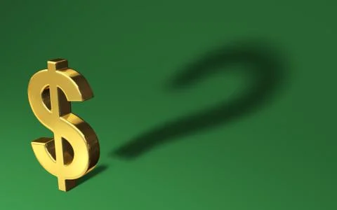 Financial Doubt Illustration Stock Illustration