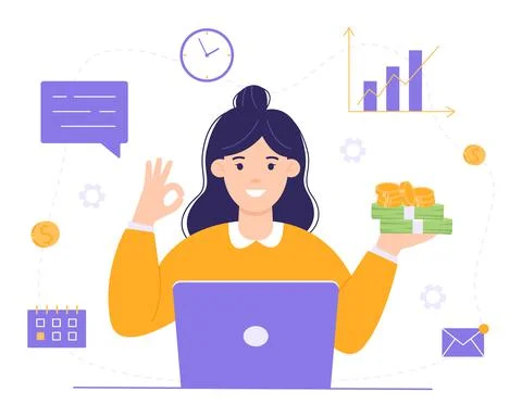 Financial expert Stock Illustration