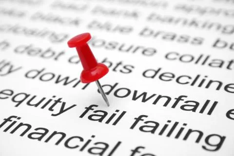 Financial fail Stock Photos