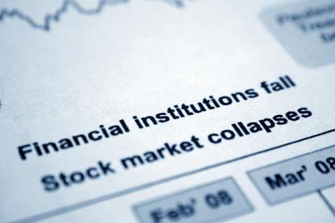 Financial fall Foto stock