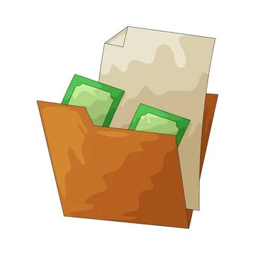 Financial Folder illustration Stockillustratie