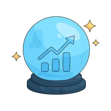 Financial forecast Stock Illustration