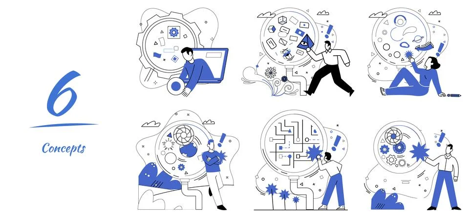 Financial forecasting. Economic progress is canvas upon which financial for.. Stock Illustration