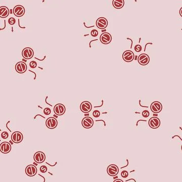 Financial forecasting glyph seamless pattern Stockillustratie