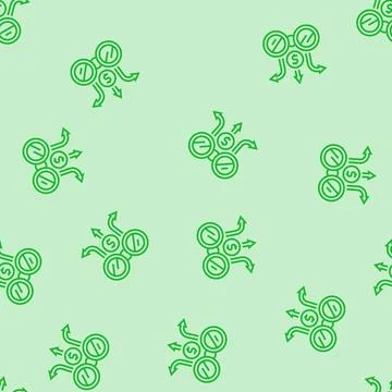 Financial forecasting line seamless pattern 스톡 일러스트