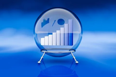 Financial forecasts Illustrazione stock