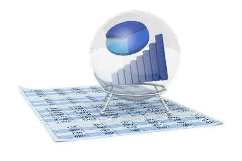 Financial forecasts Illustrazione stock