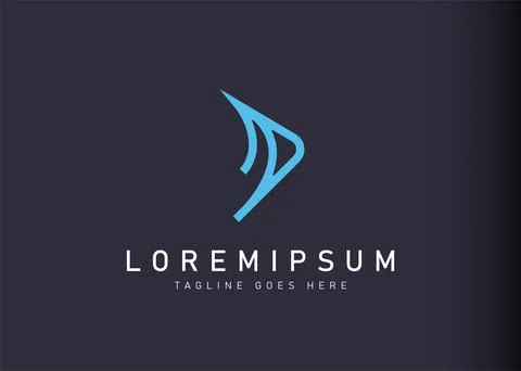 Financial forward logo design. Vector illustration of abstract financial logi Stock Illustration