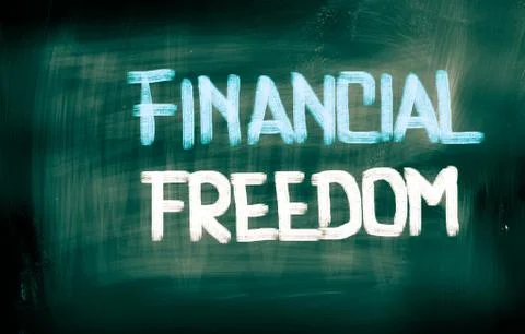 Financial freedom concept Stock Illustration