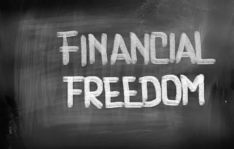 Financial freedom concept Stock Illustration