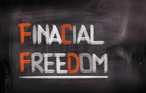Financial freedom concept Illustrazione stock