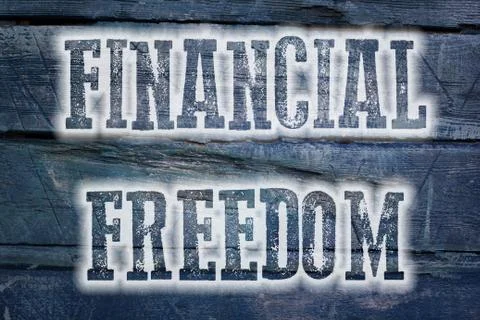 Financial freedom concept Stock Illustration