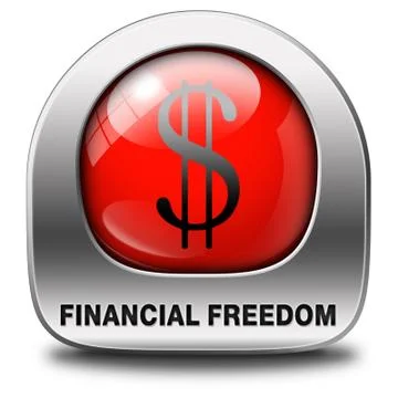 Financial freedom Illustrazione stock