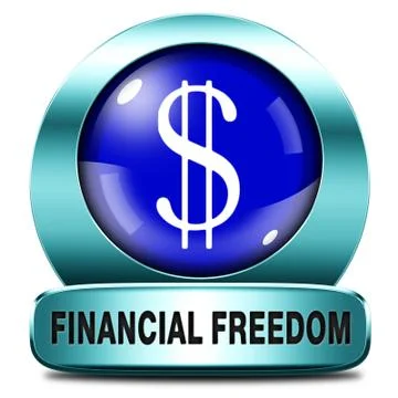 Financial freedom Illustrazione stock