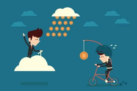 Financial freedom Stock Illustration