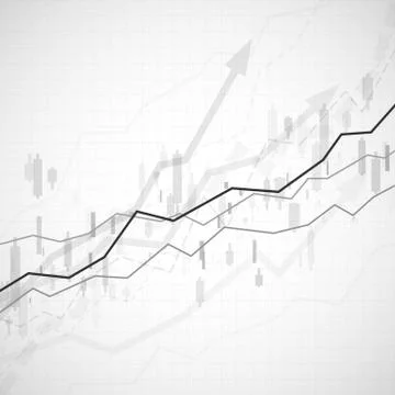 Financial graph chart. Business data analytics. Graph chart of stock market i 스톡 일러스트