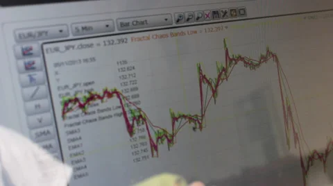 Financial graph of currency exchange Video stock 32493659