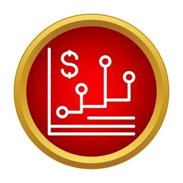 Financial graph dollar symbol data tracking business concept Stock Illustration