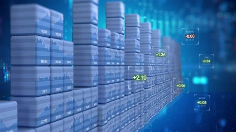 Financial graph Stock Footage 147131811