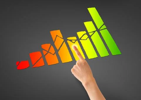 Financial graph 스톡 일러스트
