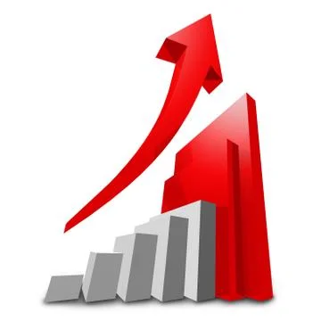 Financial graph Stock Illustration