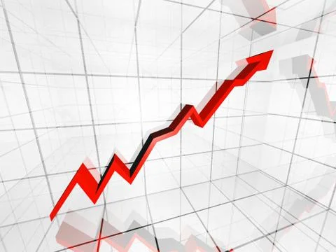 Financial graph Stock Illustration