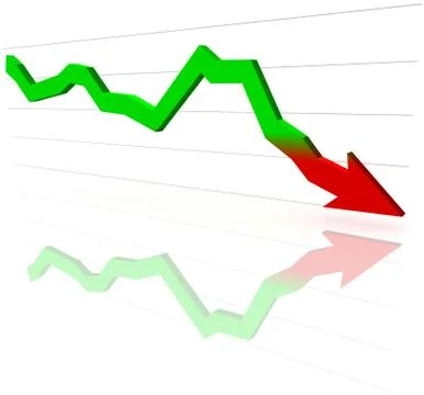 Financial graph Illustrazione stock
