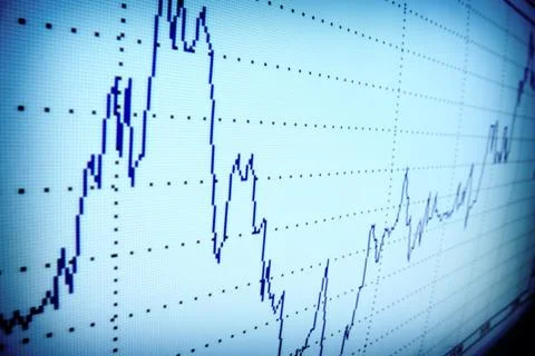 Financial graph Stock Photos