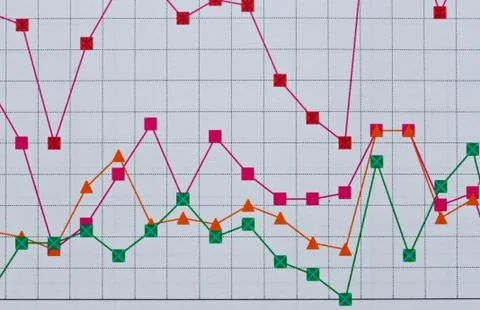 Financial graph . Stockfoto's