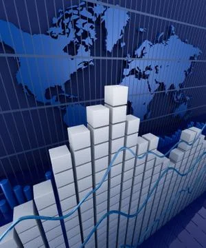 Financial graph statistic. Business stat background. Illustrazione stock