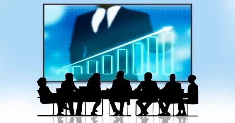 Financial Graph Stock Market chart. Forex Investment Business Internet concept Stock Illustration
