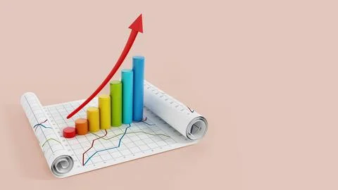 Financial graphics Stock Illustration