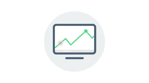 Financial Growth Chart Animation Vídeo Stock 323166024
