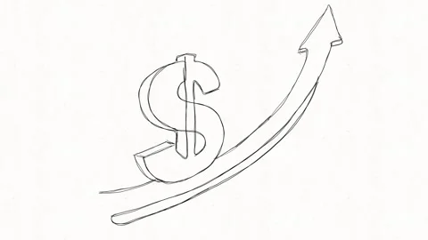 Financial Growth Dollar Animation Stock Footage 341766258