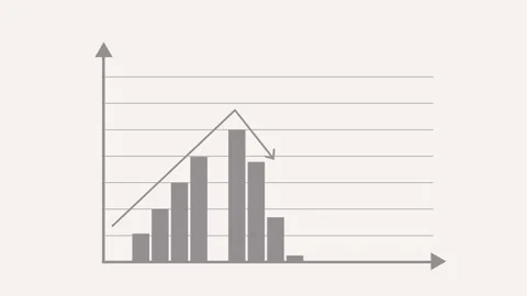 Financial Growth Graph Animation Featuring a Dynamic Bar Chart with Upward .. Stock Footage 317642601