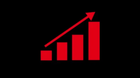 Financial Growth Graph Animation Showing Increasing Revenue and Profit Perf.. Stock Footage 337012465