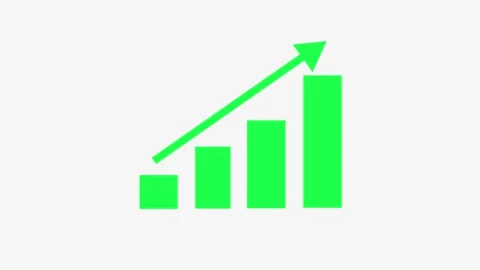 Financial Growth Graph Animation Showing Increasing Revenue and Profit Perf.. Stock Footage 337012678