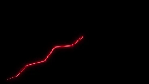 Financial growth graph with top and bottom line graph. Bar Graph of Economi.. Stock Footage 304190097