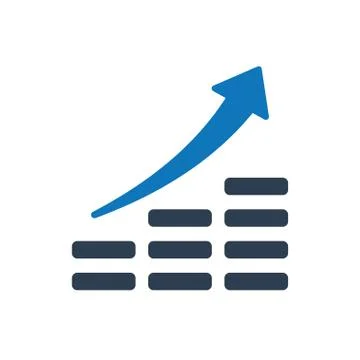 Financial Growth Icon Stock Illustration