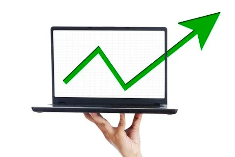 Financial  growth presentation Illustrazione stock