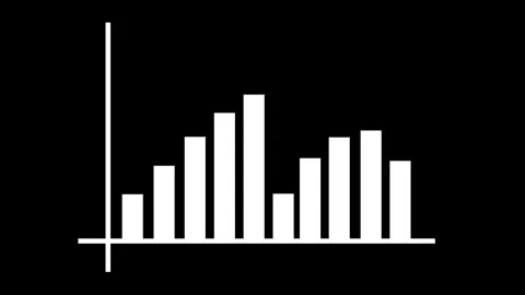 Financial Growth Statistics Animation with Increasing Business Performance .. Stock Footage 337011398